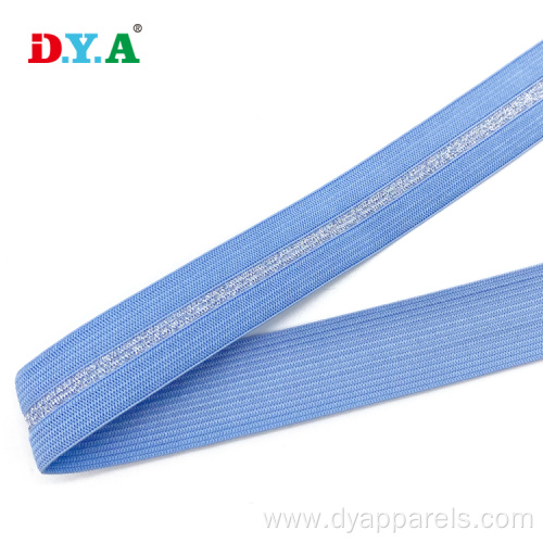 Custom Jacquard Elastic Band Metallic Glitter Elastic Band